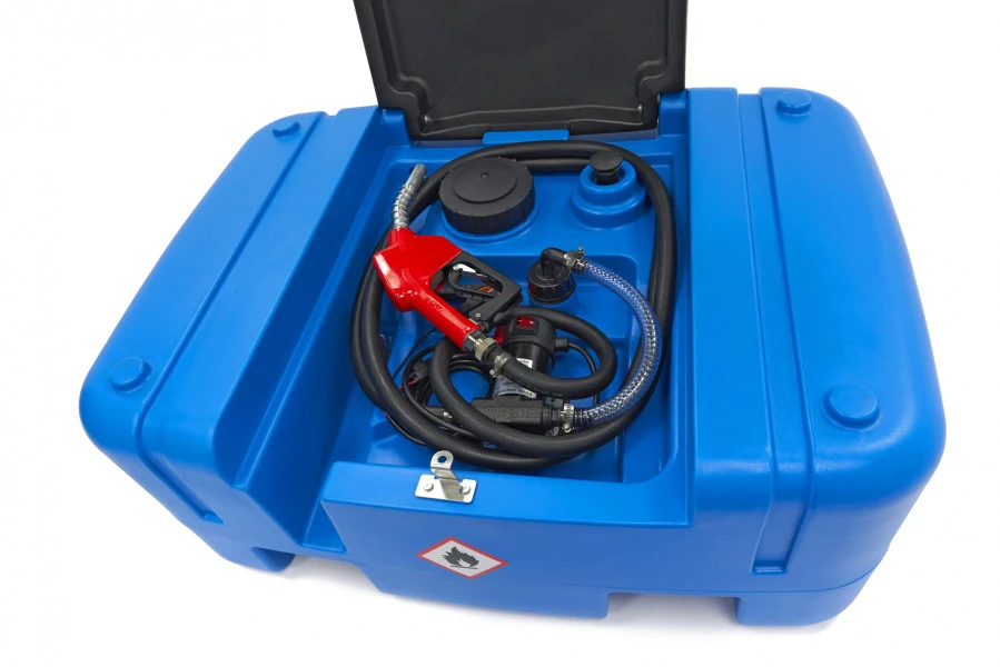 HBM 12 Volt 200 Liter Kunststof Mobiele Dieseltank 2 HBM 12 Volt 200 Liter Kunststof Mobiele Dieseltank - Afbeelding 2