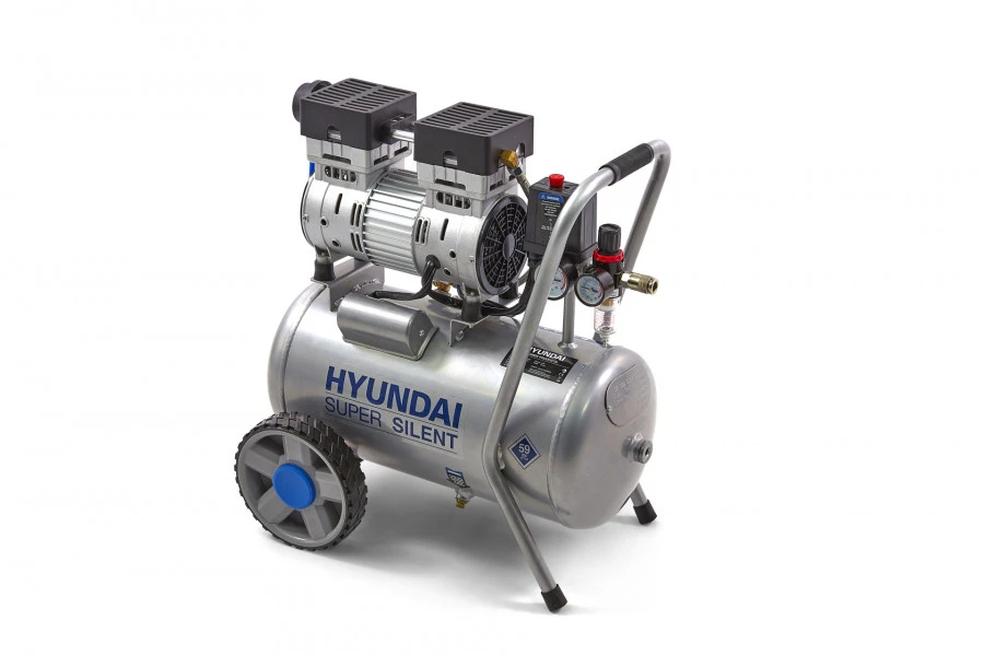 Hyundai 24 Liter Professionele Low Noise Compressor 2 Hyundai 24 Liter Professionele Low Noise Compressor - Afbeelding 2