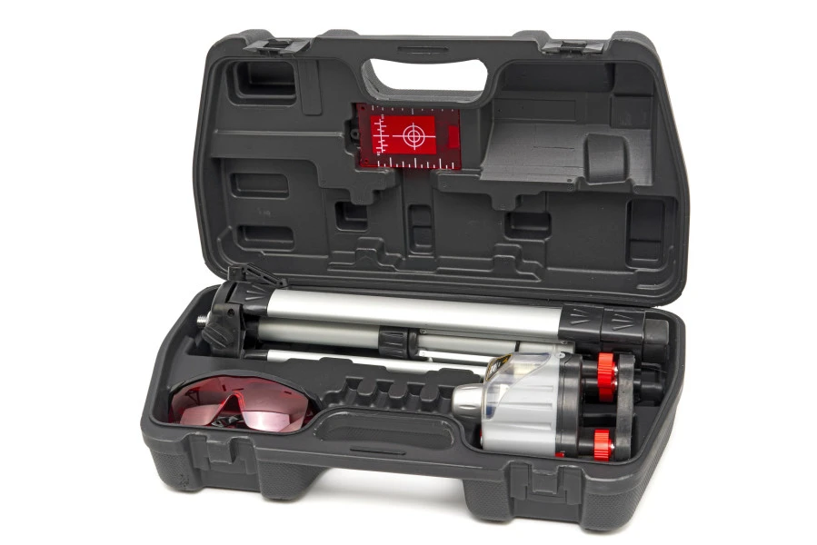 HBM Professionele Rotatie Laserwaterpas Set Met Statief - 30 Meter 8 HBM Professionele Rotatie Laserwaterpas Set Met Statief - 30 Meter - Afbeelding 8