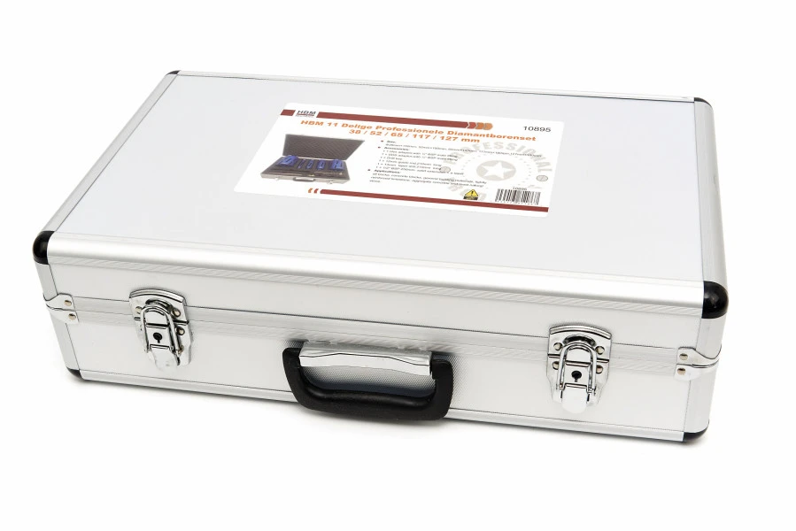 HBM 11 Delige Professionele Diamantborenset 38 / 52 / 65 / 117 / 127 Mm 6 HBM 11 Delige Professionele Diamantborenset 38 / 52 / 65 / 117 / 127 Mm - Afbeelding 6