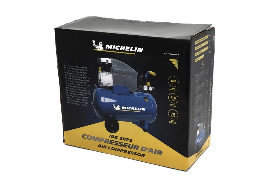 Michelin 2 Pk Professionele 50 Liter Compressor 8 Bar - 240 Liter Per Minuut 7 Michelin 2 Pk Professionele 50 Liter Compressor 8 Bar - 240 Liter Per Minuut - Afbeelding 7