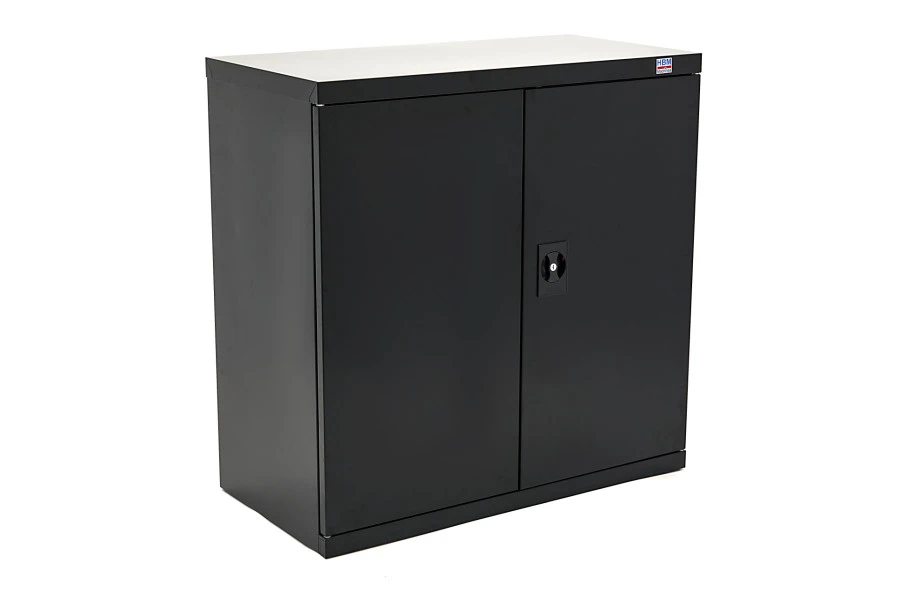 HBM Profi Gereedschapskast 90 X 45 X 90 Cm. Met 3 Planken Zwart 4 HBM Profi Gereedschapskast 90 X 45 X 90 Cm. Met 3 Planken Zwart - Afbeelding 4