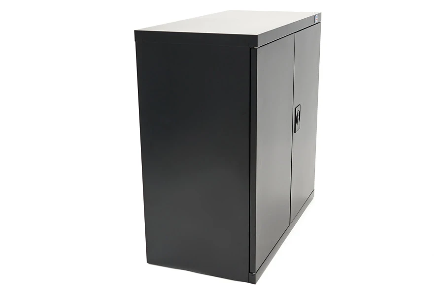 HBM Profi Gereedschapskast 90 X 45 X 90 Cm. Met 3 Planken Zwart 3 HBM Profi Gereedschapskast 90 X 45 X 90 Cm. Met 3 Planken Zwart - Afbeelding 3