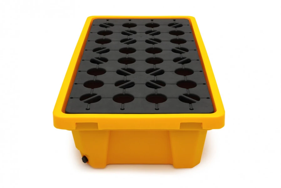 HBM 120 Liter Olievaten Opvangbak, Lekbak Voor 2 Vaten 1 HBM 120 Liter Olievaten Opvangbak, Lekbak Voor 2 Vaten