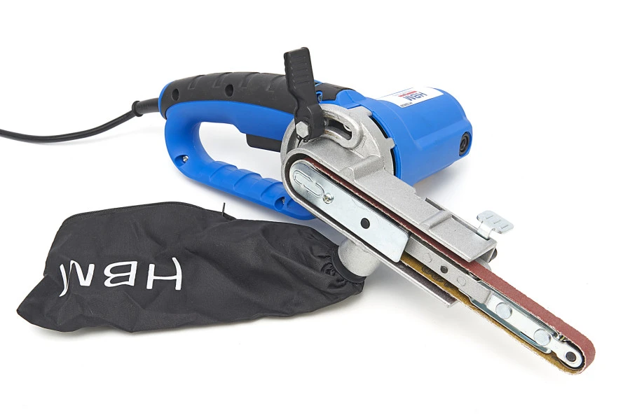 HBM Powerfile / Stripschuurmachine / Bandschuurmachine Met Stofopvang - 400 Watt. Inclusief 10 Schuurbanden 3 HBM Powerfile / Stripschuurmachine / Bandschuurmachine Met Stofopvang - 400 Watt. Inclusief 10 Schuurbanden - Afbeelding 3