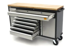 HBM Gereedschapswagen Met Houten Werkblad - 168 Cm - Grijs 21 HBM Gereedschapswagen Met Houten Werkblad - 168 Cm - Grijs -Makita winkel hbm 523 4.jpg 1200x600 130afebc88