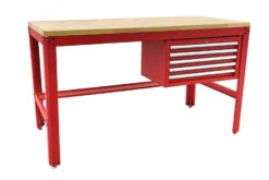 HBM 155 Cm Professionele Werkbank Met 5 Laden En Houten Werkblad, ROOD 12 HBM 155 Cm Professionele Werkbank Met 5 Laden En Houten Werkblad, ROOD -Makita winkel hbm 614 2.jpg 1200x600 79cbaebc88