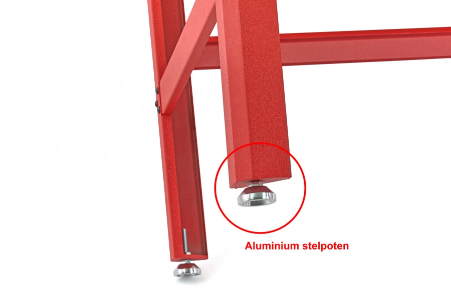 HBM 155 Cm Professionele Werkbank Met 5 Laden En Houten Werkblad, ROOD 8 HBM 155 Cm Professionele Werkbank Met 5 Laden En Houten Werkblad, ROOD - Afbeelding 8