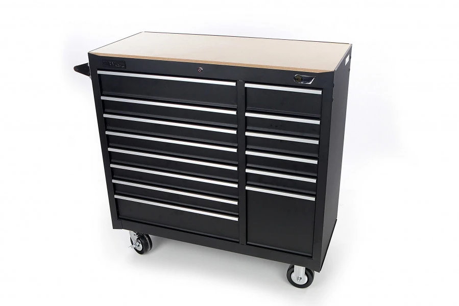 HBM Gereedschapswagen 14 Laden 100 Cm - Zwart 1 HBM Gereedschapswagen 14 Laden 100 Cm - Zwart