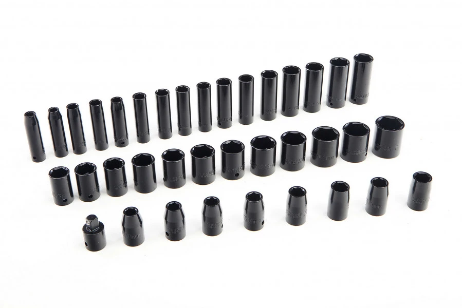 HBM 38 Delige Lange En Korte Metrische En Engelse Krachtdoppenset 1 HBM 38 Delige Lange En Korte Metrische En Engelse Krachtdoppenset